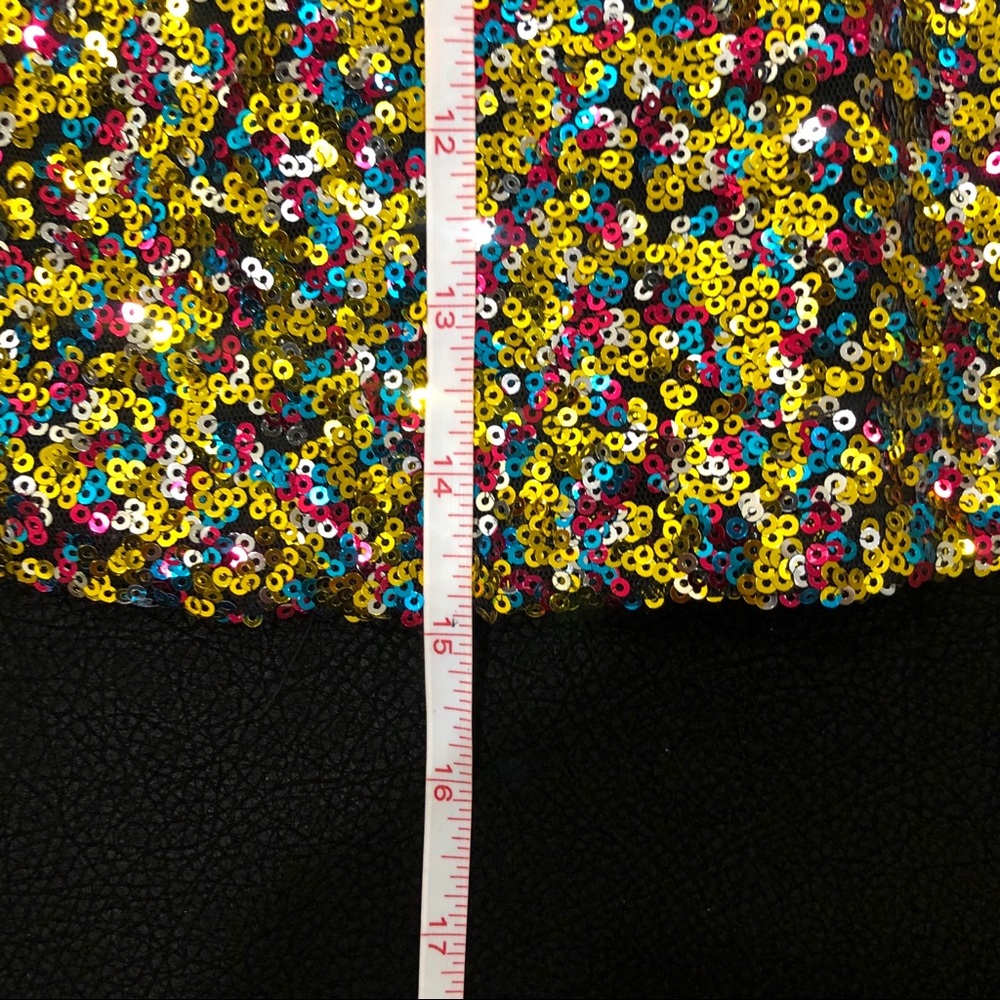 Multi Color Sequin Skirt - Picture 8 of 11